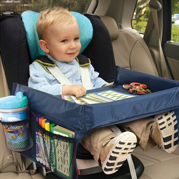 Vehicle-mounted children's waterproof toy & tray table